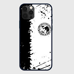 Чехол для iPhone 12 Pro The witcher краски текстура, цвет: 3D-черный
