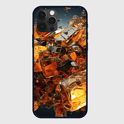 Чехол для iPhone 12 Pro Янтарный взрыв, цвет: 3D-черный