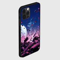 Чехол для iPhone 12 Pro Абстрактные частицы в космосе, цвет: 3D-черный — фото 2