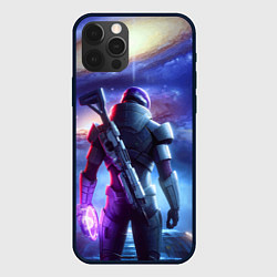 Чехол для iPhone 12 Pro Mass Effect - andromeda ai art, цвет: 3D-черный
