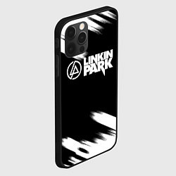 Чехол для iPhone 12 Pro Linkin park рок бенд краски, цвет: 3D-черный — фото 2