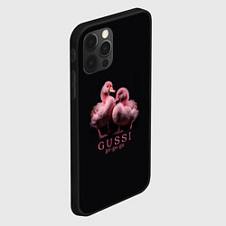 Чехол для iPhone 12 Pro Два маленьких гуся: Gussi ga-ga-ga, цвет: 3D-черный — фото 2
