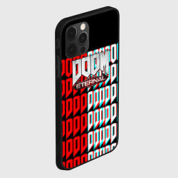Чехол для iPhone 12 Pro Doom eternal glitch, цвет: 3D-черный — фото 2