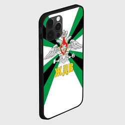 Чехол для iPhone 12 Pro Железнодорожные войска России, цвет: 3D-черный — фото 2