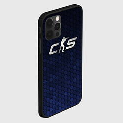 Чехол для iPhone 12 Pro Counter Strike 2 - metal logo, цвет: 3D-черный — фото 2