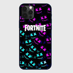 Чехол для iPhone 12 Pro Marshmello neon fortnite, цвет: 3D-черный