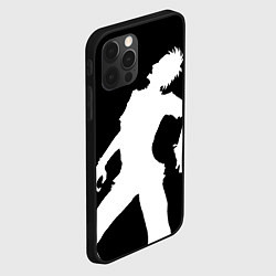 Чехол для iPhone 12 Pro Силуэт зомби с телефоном, цвет: 3D-черный — фото 2