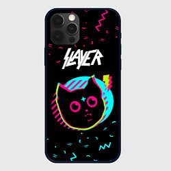 Чехол для iPhone 12 Pro Slayer - rock star cat, цвет: 3D-черный