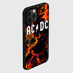 Чехол для iPhone 12 Pro AC DC red lava, цвет: 3D-черный — фото 2