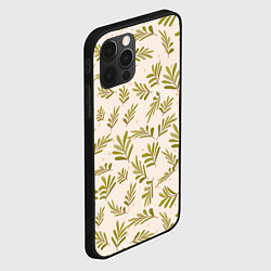 Чехол для iPhone 12 Pro Веточки и звезды, цвет: 3D-черный — фото 2