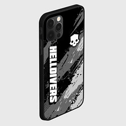 Чехол для iPhone 12 Pro Helldivers 2: Skull Logo, цвет: 3D-черный — фото 2