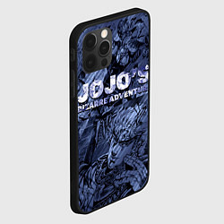 Чехол для iPhone 12 Pro ДжоДжо на фоне манги, цвет: 3D-черный — фото 2