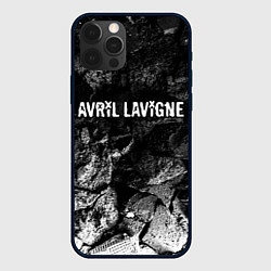 Чехол iPhone 12 Pro Avril Lavigne black graphite