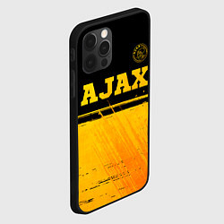 Чехол для iPhone 12 Pro Ajax - gold gradient посередине, цвет: 3D-черный — фото 2