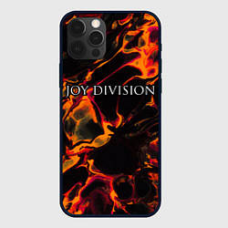 Чехол для iPhone 12 Pro Joy Division red lava, цвет: 3D-черный