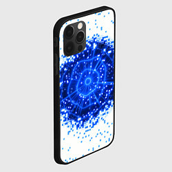 Чехол для iPhone 12 Pro Поврежденный цифровой скин - дыра, цвет: 3D-черный — фото 2