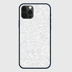 Чехол для iPhone 12 Pro Светло-серый текстура, цвет: 3D-черный