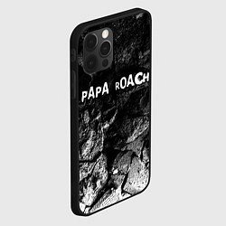Чехол для iPhone 12 Pro Papa Roach black graphite, цвет: 3D-черный — фото 2