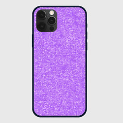 Чехол для iPhone 12 Pro Светло-сиреневый водная гладь, цвет: 3D-черный