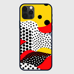 Чехол для iPhone 12 Pro Вихревая иллюзия, цвет: 3D-черный