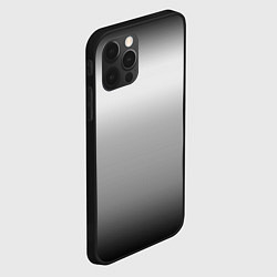 Чехол для iPhone 12 Pro Градиент чёрно-серый, цвет: 3D-черный — фото 2