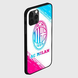 Чехол для iPhone 12 Pro AC Milan neon gradient style, цвет: 3D-черный — фото 2