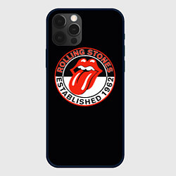 Чехол для iPhone 12 Pro Rolling Stones Established 1962 group, цвет: 3D-черный