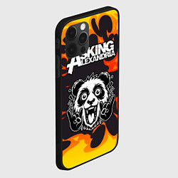 Чехол для iPhone 12 Pro Asking Alexandria рок панда и огонь, цвет: 3D-черный — фото 2