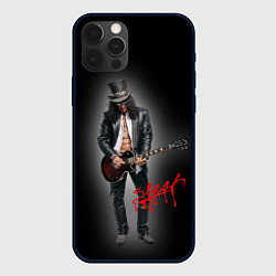 Чехол для iPhone 12 Pro Слэш музыкант группы Guns N Roses, цвет: 3D-черный