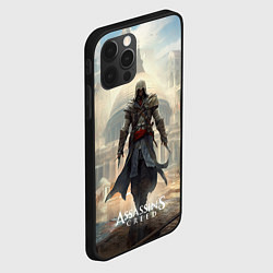 Чехол для iPhone 12 Pro Assassins creed большой город, цвет: 3D-черный — фото 2