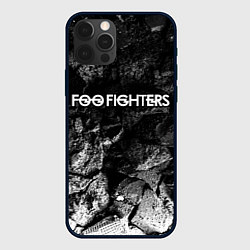 Чехол iPhone 12 Pro Foo Fighters black graphite