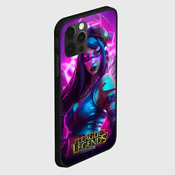 Чехол для iPhone 12 Pro League Of Legends Akali Kda, цвет: 3D-черный — фото 2
