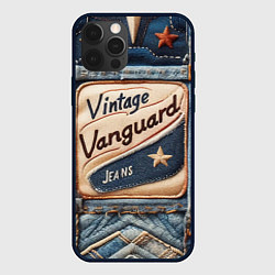 Чехол для iPhone 12 Pro Vintage vanguard jeans - patchwork, цвет: 3D-черный