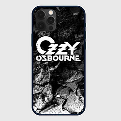 Чехол для iPhone 12 Pro Ozzy Osbourne black graphite, цвет: 3D-черный