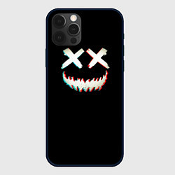Чехол для iPhone 12 Pro Неоновый монстр глитч, цвет: 3D-черный