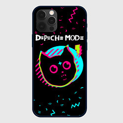 Чехол для iPhone 12 Pro Depeche Mode - rock star cat, цвет: 3D-черный