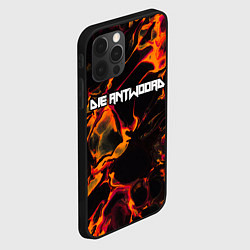 Чехол для iPhone 12 Pro Die Antwoord red lava, цвет: 3D-черный — фото 2