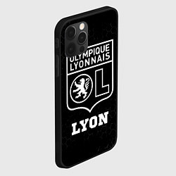 Чехол для iPhone 12 Pro Lyon sport на темном фоне, цвет: 3D-черный — фото 2