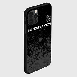 Чехол для iPhone 12 Pro Leicester City sport на темном фоне посередине, цвет: 3D-черный — фото 2