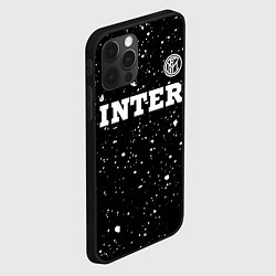 Чехол для iPhone 12 Pro Inter sport на темном фоне посередине, цвет: 3D-черный — фото 2