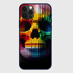 Чехол для iPhone 12 Pro Lego skull fantasy - ai art, цвет: 3D-черный