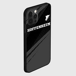 Чехол для iPhone 12 Pro Hoffenheim sport на темном фоне посередине, цвет: 3D-черный — фото 2