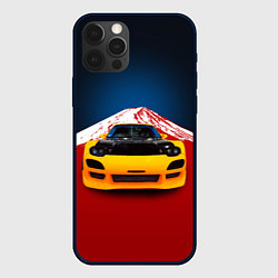 Чехол для iPhone 12 Pro Японский спортивный автомобиль, цвет: 3D-черный