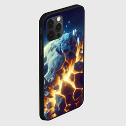 Чехол для iPhone 12 Pro Взрыв планеты - космос от нейросети, цвет: 3D-черный — фото 2