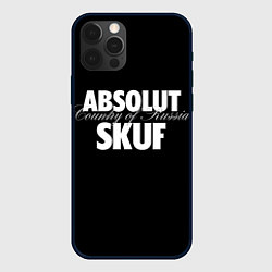 Чехол для iPhone 12 Pro Skuf absolut, цвет: 3D-черный