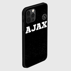 Чехол для iPhone 12 Pro Ajax sport на темном фоне посередине, цвет: 3D-черный — фото 2