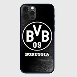 Чехол для iPhone 12 Pro Borussia sport на темном фоне, цвет: 3D-черный