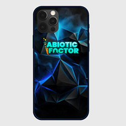 Чехол для iPhone 12 Pro Abiotic Factor логотип холодный фон, цвет: 3D-черный