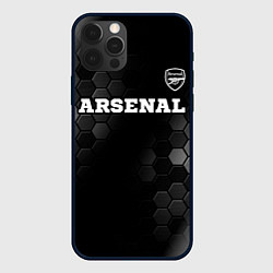 Чехол для iPhone 12 Pro Arsenal sport на темном фоне посередине, цвет: 3D-черный