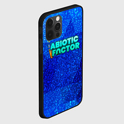 Чехол для iPhone 12 Pro Abiotic Factor logo blue neon, цвет: 3D-черный — фото 2